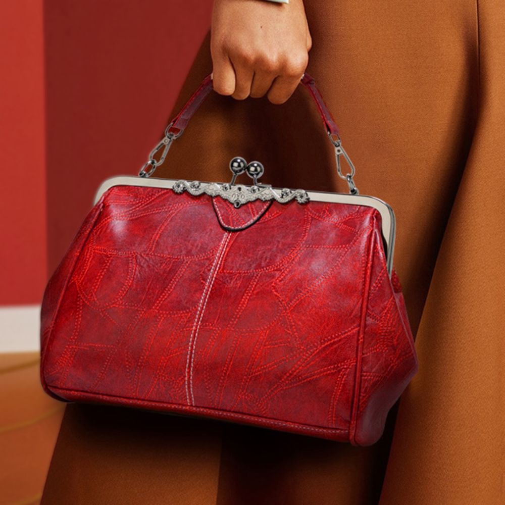 Mila | Bolso de mano vintage con cierre de solapa