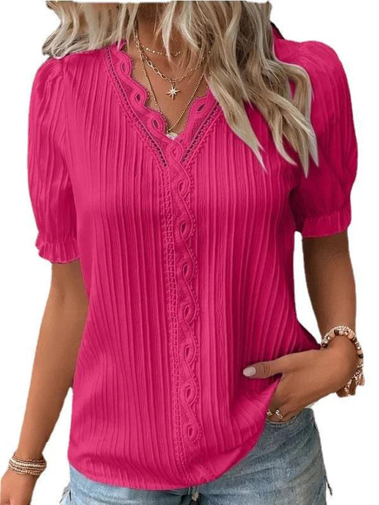 Marta | Blusa Tejida con Cuello V