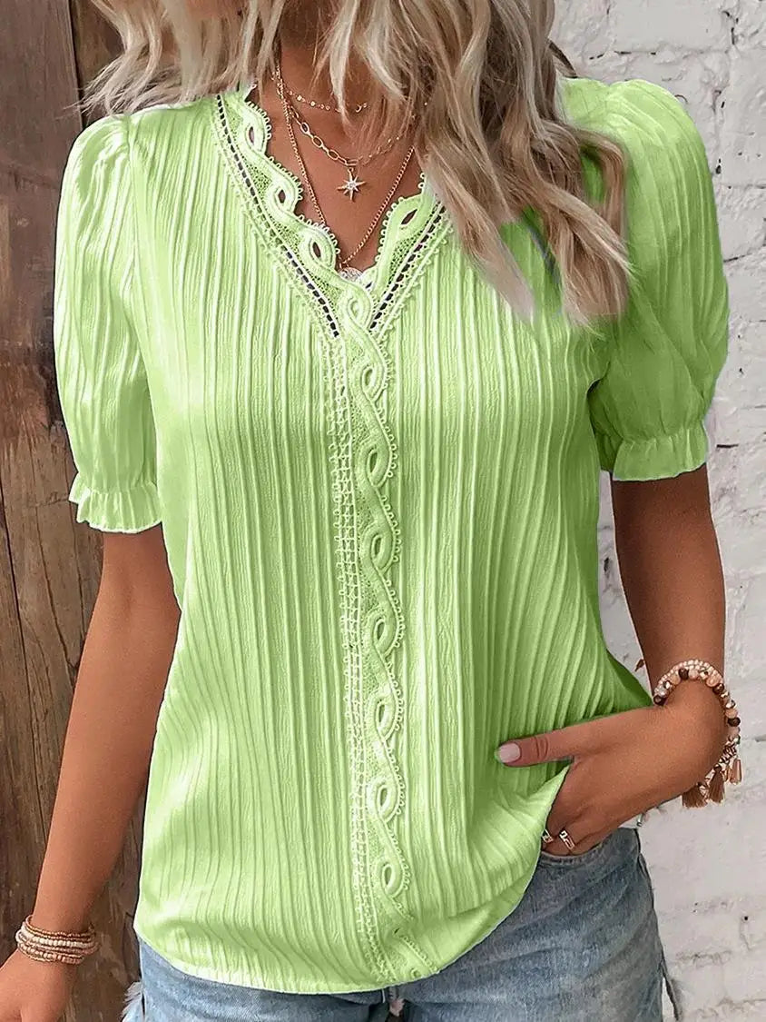 Marta | Blusa Tejida con Cuello V