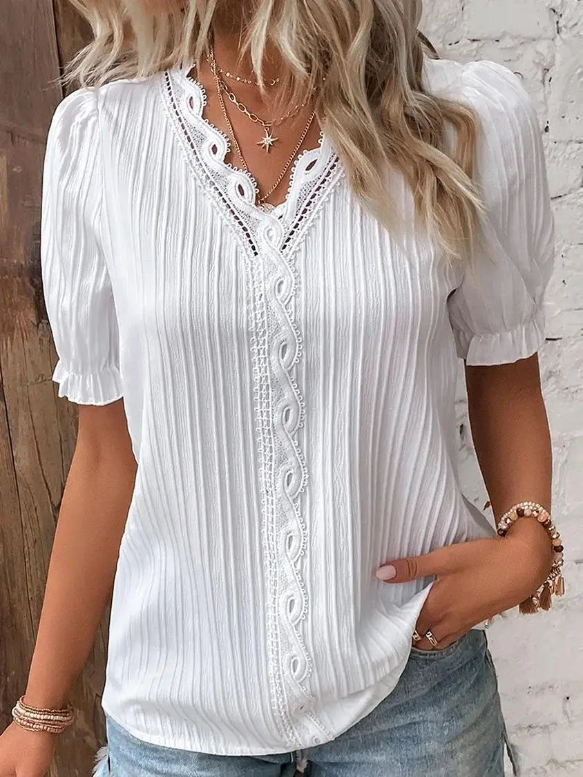Marta | Blusa Tejida con Cuello V