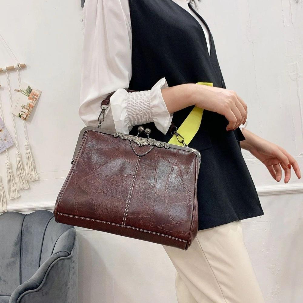 Mila | Bolso de mano vintage con cierre de solapa