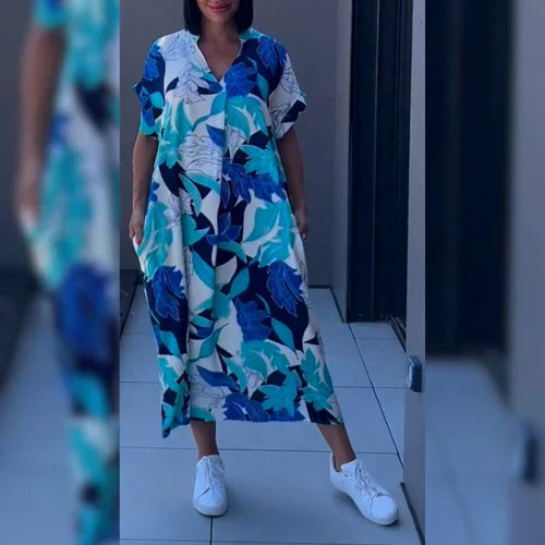 MILA™ – Vestido Elegante con Estampado Floral