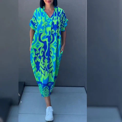 MILA™ – Vestido Elegante con Estampado Floral