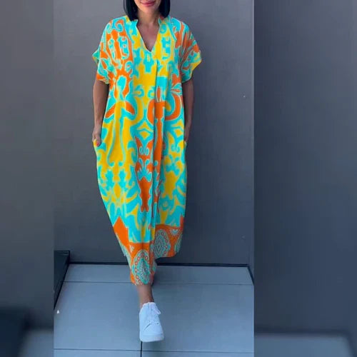 MILA™ – Vestido Elegante con Estampado Floral