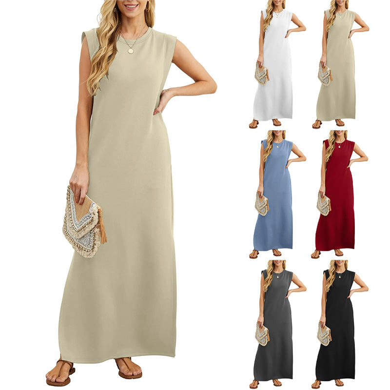 EMMA | Vestido largo antipliegues fluido