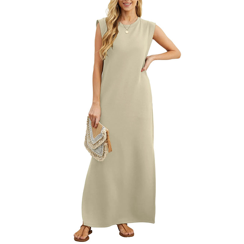 EMMA | Vestido largo antipliegues fluido