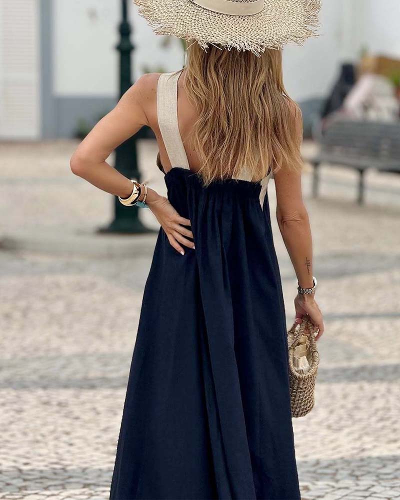 Sienna™ – Vestido Elegante con Espalda Descubierta y Escote Cruzado