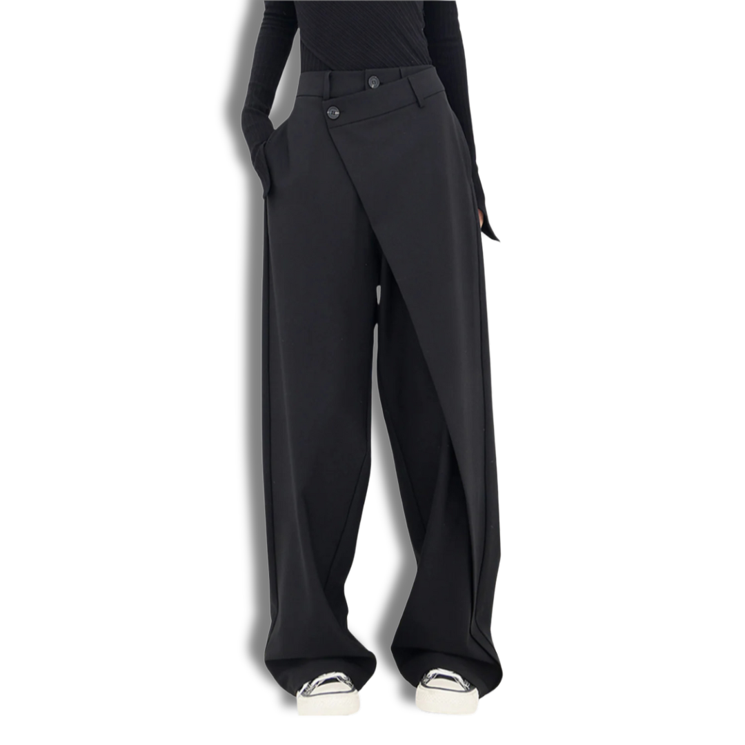 Valeria™ | Pantalones Holgados de Diseño Asimétrico