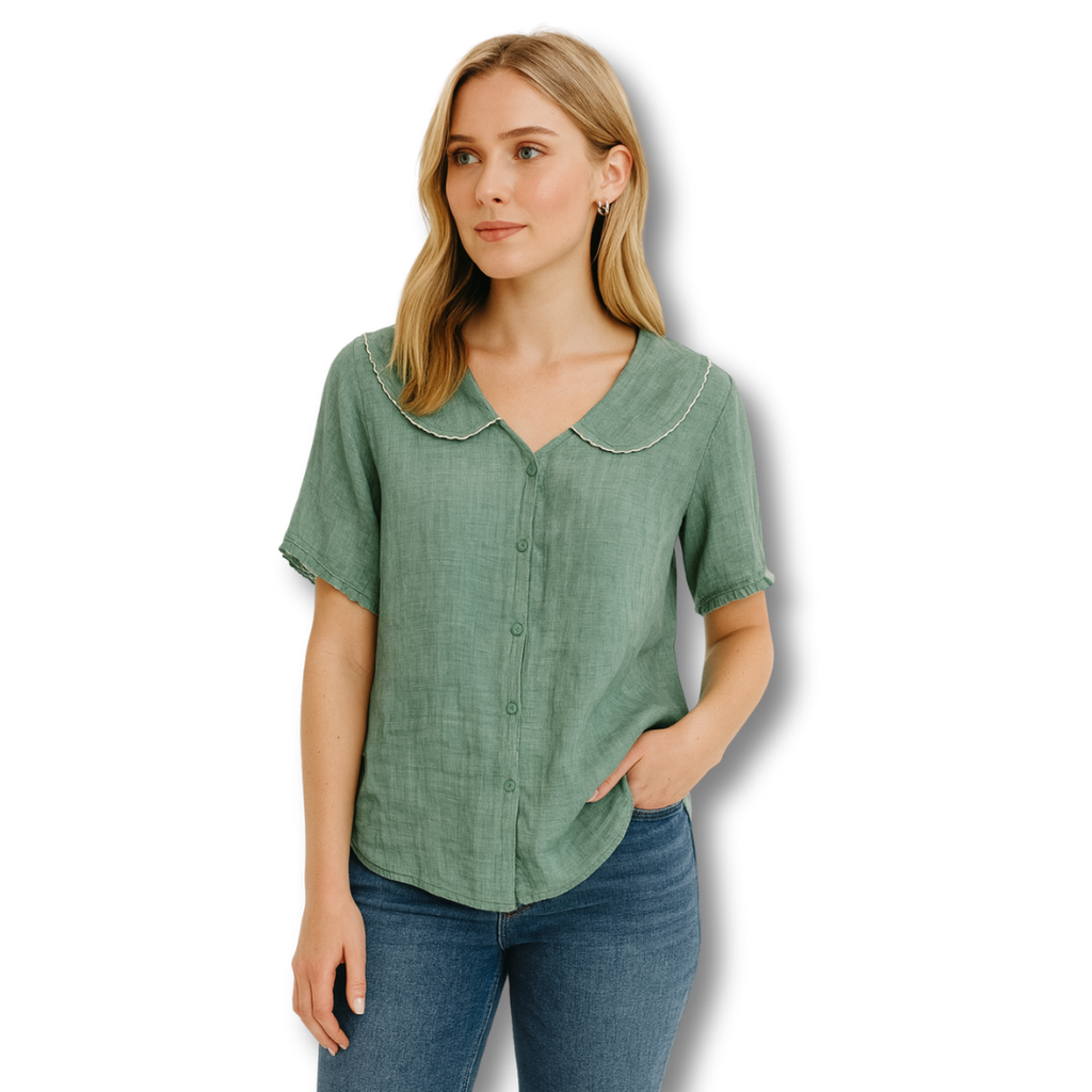 Adela | Blusa de lino