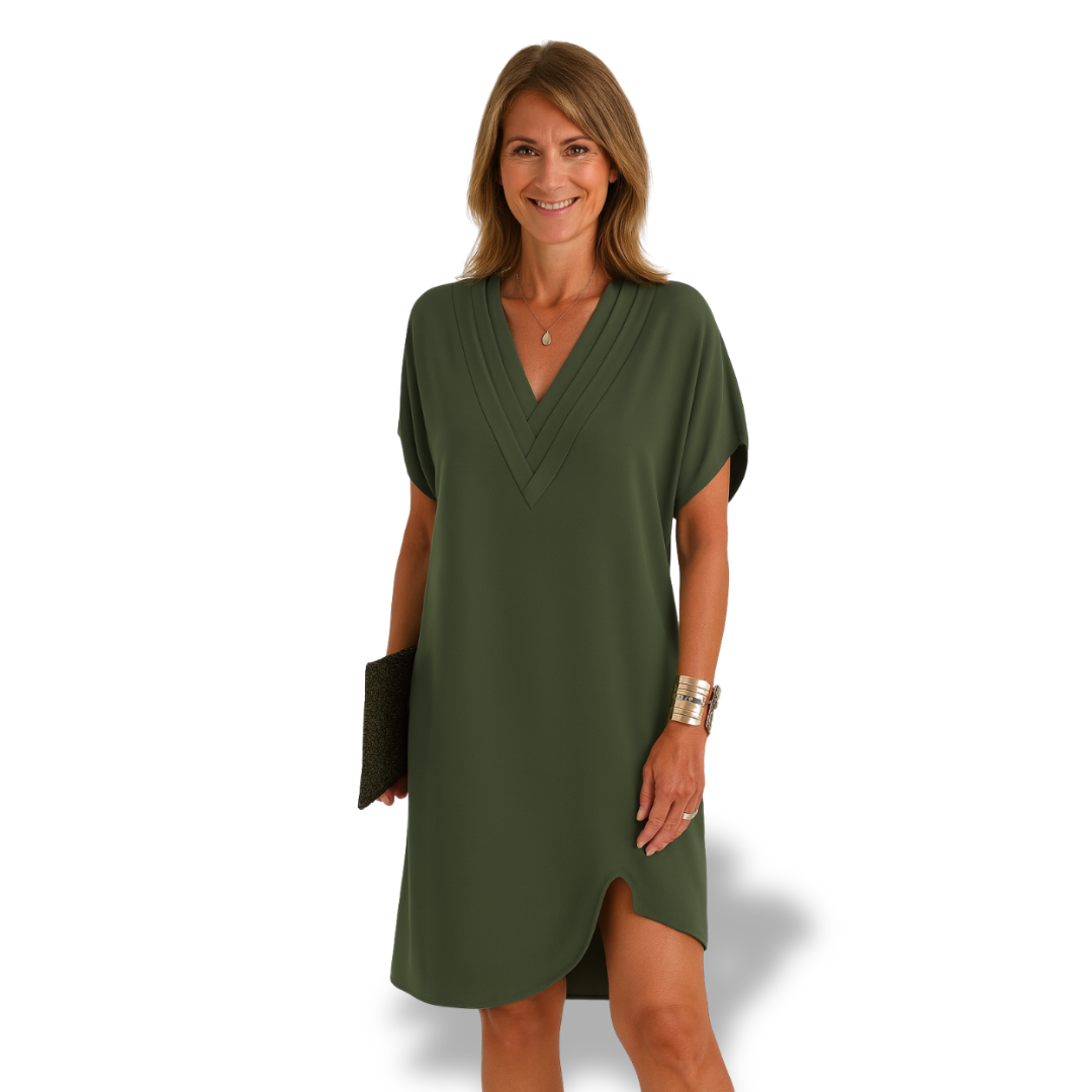 Elena - vestido con escote en v