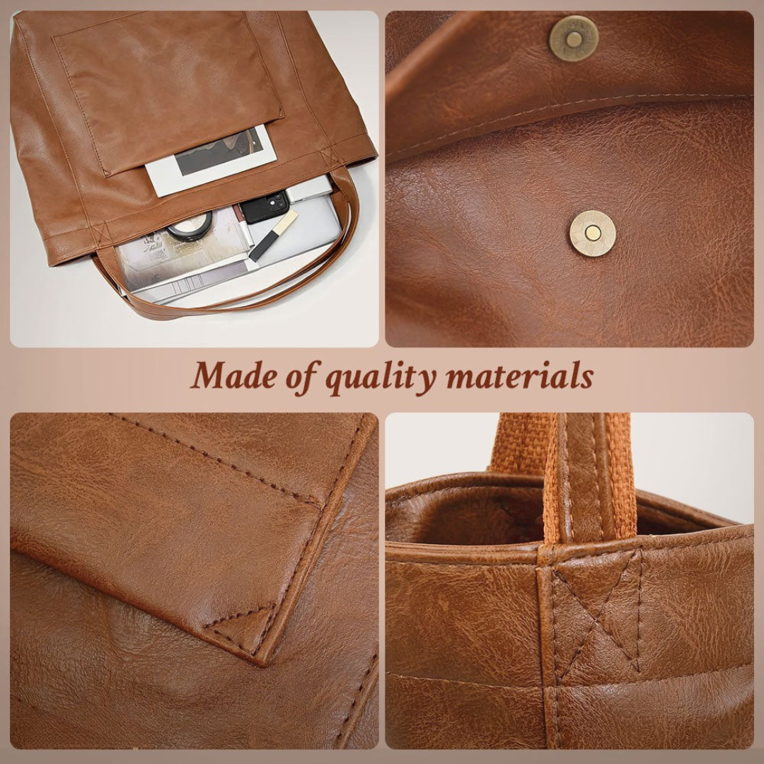 Samantha | Bolsa de hombro suave de lujo grande