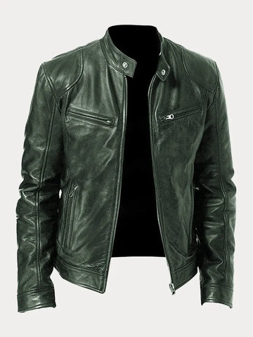 Víctor™ | Chaqueta de cuero informal: estilo y comodidad atemporales