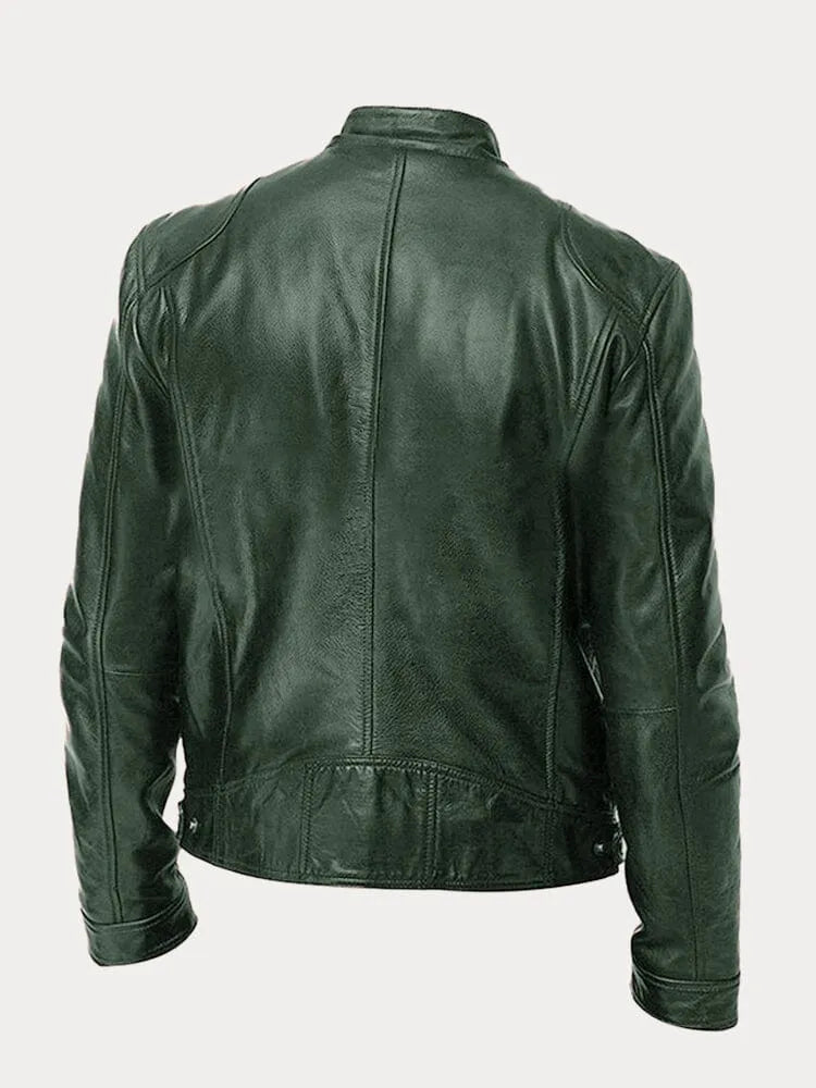 Víctor™ | Chaqueta de cuero informal: estilo y comodidad atemporales