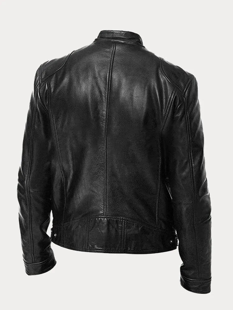 Víctor™ | Chaqueta de cuero informal: estilo y comodidad atemporales
