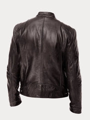 Víctor™ | Chaqueta de cuero informal: estilo y comodidad atemporales