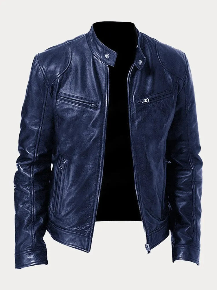 Víctor™ | Chaqueta de cuero informal: estilo y comodidad atemporales