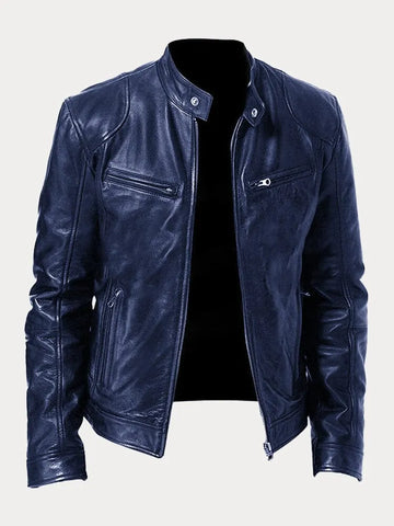 Víctor™ | Chaqueta de cuero informal: estilo y comodidad atemporales