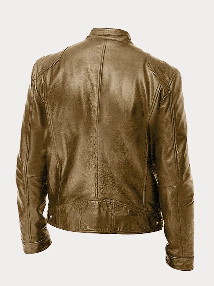 Víctor™ | Chaqueta de cuero informal: estilo y comodidad atemporales