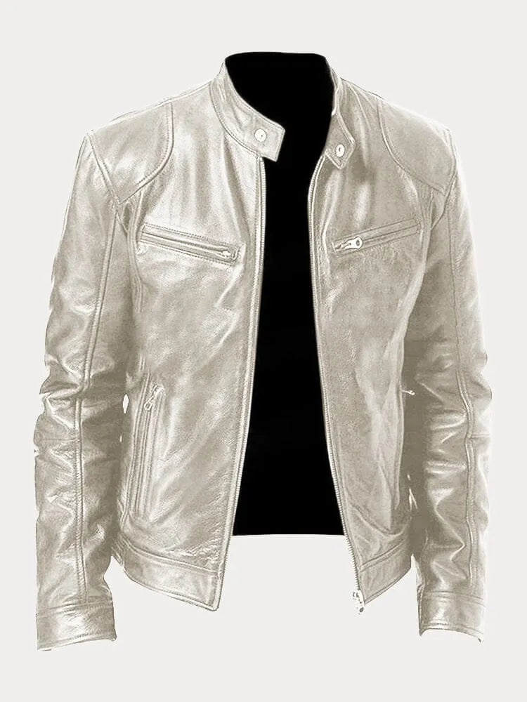 Víctor™ | Chaqueta de cuero informal: estilo y comodidad atemporales