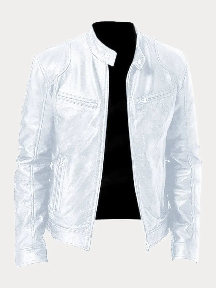 Víctor™ | Chaqueta de cuero informal: estilo y comodidad atemporales