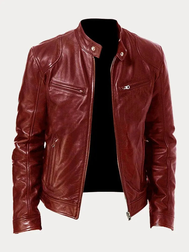 Víctor™ | Chaqueta de cuero informal: estilo y comodidad atemporales