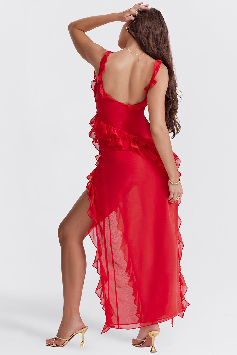 Isidora™ | Vestido Maxi con Volantes